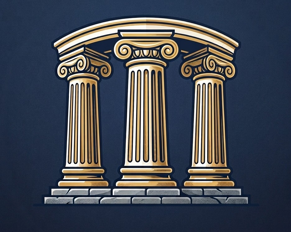 Three Main Pillars logo